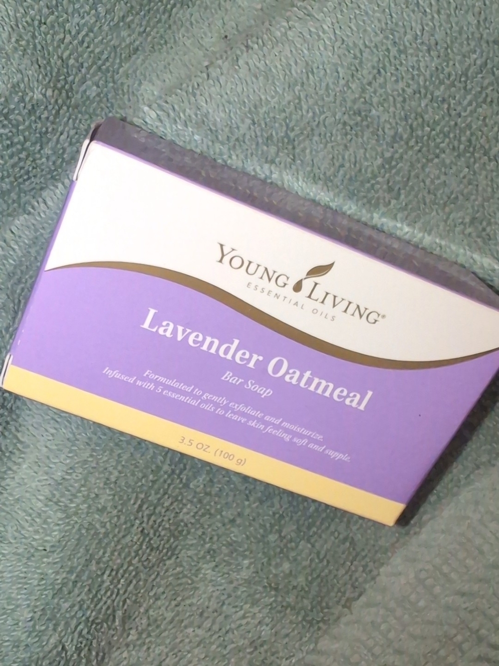 Young Living Lavender Oatmeal Bar Soap - Purple and Gold